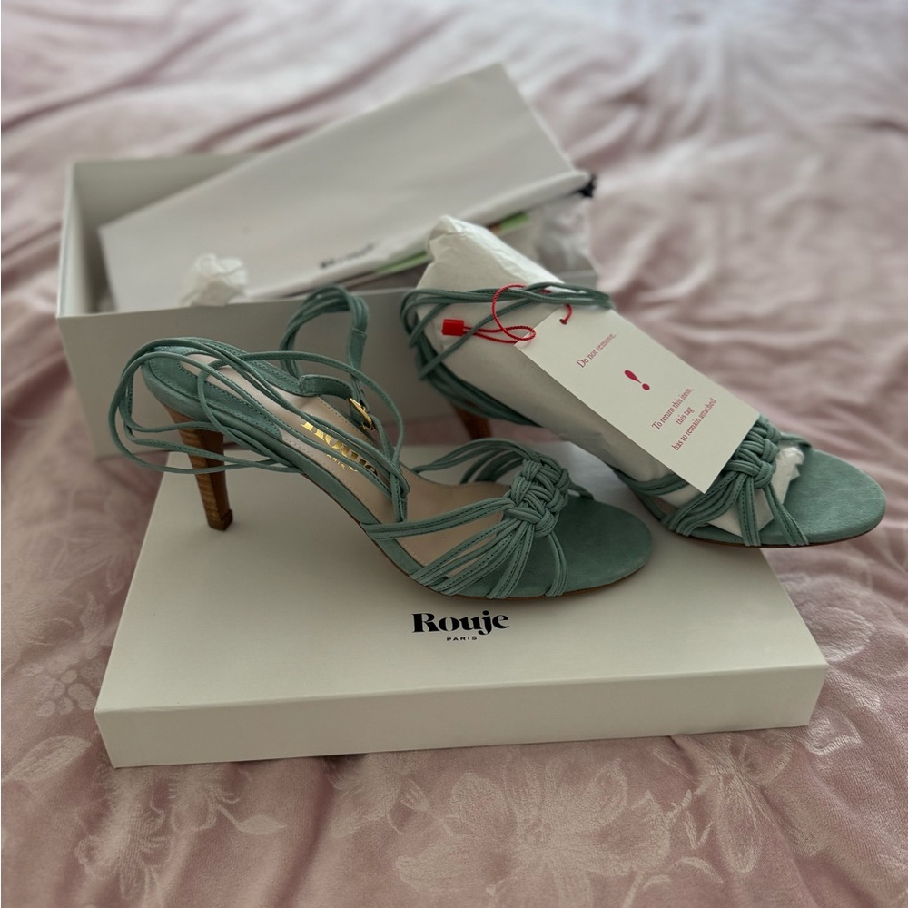 Rouje authentic new Women's Mint Green Strappy Heels